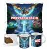 Zestaw prezentowy dla gracza BLOX Poduszka + Kubek z personalizacją