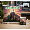 Craft kubek + poduszka Prezent dla Gracza Pixele Gamer + personalizacja
