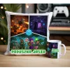 Craft kubek + poduszka Prezent dla Gracza Pixele Gamer + personalizacja