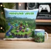 Craft kubek + poduszka Prezent dla Gracza Pixele Gamer + personalizacja