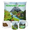 Craft kubek + poduszka Prezent dla Gracza Pixele Gamer + personalizacja
