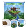 Craft kubek + poduszka Prezent dla Gracza Pixele Gamer + personalizacja