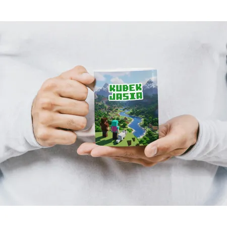 Craft kubek Prezent dla Gracza Pixele Gamer + personalizacja
