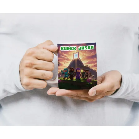 Craft kubek Prezent dla Gracza Pixele Gamer + personalizacja