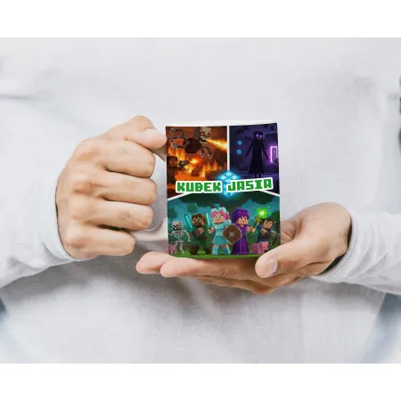 Craft kubek + poduszka Prezent dla Gracza Pixele Gamer + personalizacja