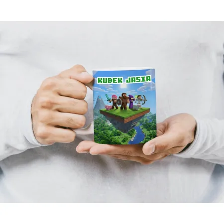Craft kubek + poduszka Prezent dla Gracza Pixele Gamer + personalizacja
