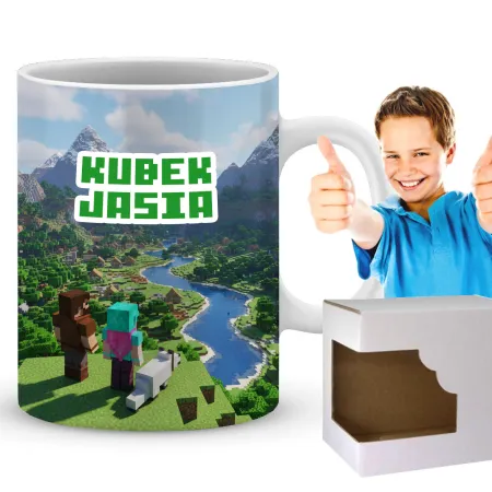 Craft kubek Prezent dla Gracza Pixele Gamer + personalizacja