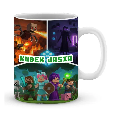 Craft kubek + poduszka Prezent dla Gracza Pixele Gamer + personalizacja