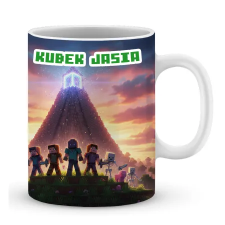 Craft kubek + poduszka Prezent dla Gracza Pixele Gamer + personalizacja