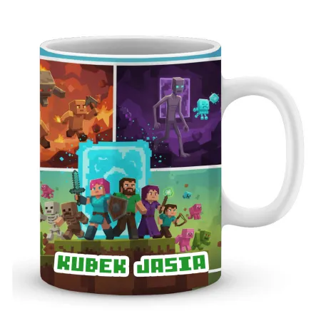 Craft kubek Prezent dla Gracza Pixele Gamer + personalizacja