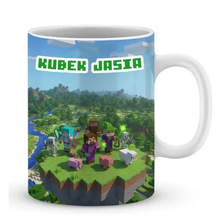 Craft kubek + poduszka Prezent dla Gracza Pixele Gamer + personalizacja