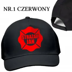 Czapka z daszkiem super Strażaka dla dziecka z imieniem Straż Pożarna