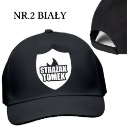 Czapka z daszkiem super Strażaka dla dziecka z imieniem Straż Pożarna