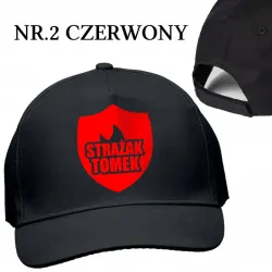Czapka z daszkiem super Strażaka dla dziecka z imieniem Straż Pożarna
