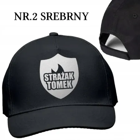 Czapka z daszkiem super Strażaka dla dziecka z imieniem Straż Pożarna