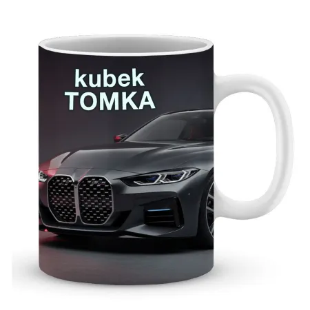 Zestaw Kubek Poduszka Prezent dla Fana Motoryzacji Bóg Mnie Wybrał BMW imię
