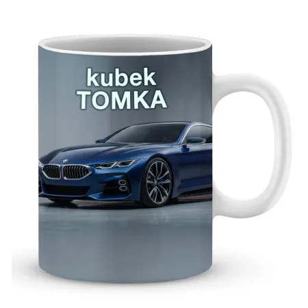 Zestaw Kubek Poduszka Prezent dla Fana Motoryzacji Bóg Mnie Wybrał BMW imię