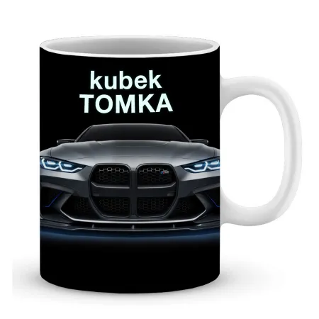 Zestaw Kubek Poduszka Prezent dla Fana Motoryzacji Bóg Mnie Wybrał BMW imię