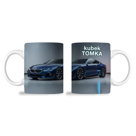 Zestaw Kubek Poduszka Prezent dla Fana Motoryzacji Bóg Mnie Wybrał BMW imię