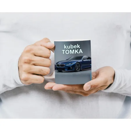 Zestaw Kubek Poduszka Prezent dla Fana Motoryzacji Bóg Mnie Wybrał BMW imię