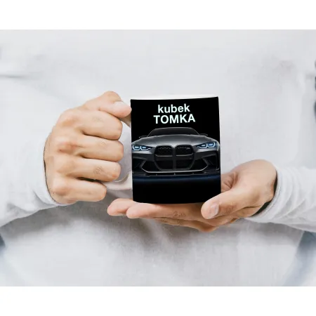 Zestaw Kubek Poduszka Prezent dla Fana Motoryzacji Bóg Mnie Wybrał BMW imię