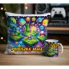 Zestaw kubek poduszka w stylu retro gry
