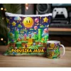 Zestaw kubek poduszka w stylu retro gry