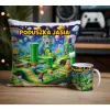 Zestaw kubek poduszka w stylu retro gry