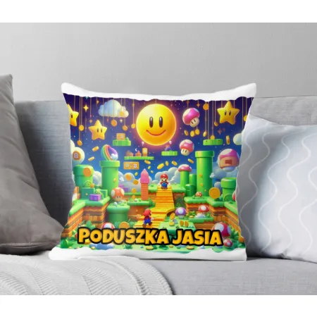 Zestaw kubek poduszka w stylu retro gry