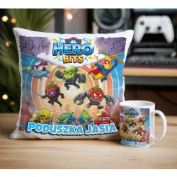 Zestaw Prezentowy z personalizacją Kubek + Poduszka Hero Bits Universe