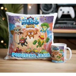 Zestaw Prezentowy z personalizacją Kubek + Poduszka Hero Bits Universe