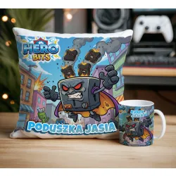 Zestaw Prezentowy z personalizacją Kubek + Poduszka Hero Bits Universe