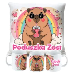 Kubek Poduszka Kapibara Capybara dla dziecka na Urodziny z personalizacją