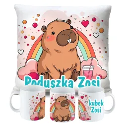 Kubek Poduszka Kapibara Capybara dla dziecka na Urodziny z personalizacją