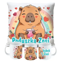 Kubek Poduszka Kapibara Capybara dla dziecka na Urodziny z personalizacją