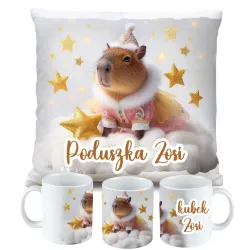 Kubek Poduszka Kapibara Capybara dla dziecka na Urodziny z personalizacją