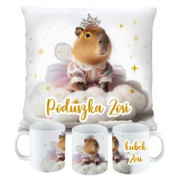 Kubek Poduszka Kapibara Capybara dla dziecka na Urodziny z personalizacją