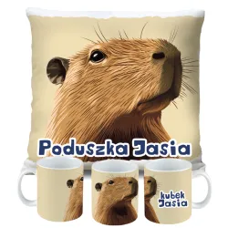 Kubek Poduszka Kapibara Capybara dla dziecka na Urodziny z personalizacją