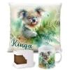 Zestaw Prezentowy Koala – Kubek + Poduszka z Nadrukiem i Personalizacją