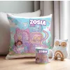 Zestaw Prezentowy Kubek Poduszka Bajkowy Koci Domek z personalizacją