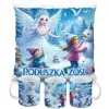 Zestaw Prezentowy Kubek i Poduszka Kraina Śniegu z Księżniczką