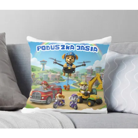 Paw Friends / Psia Misja – Zestaw Prezentowy Kubek + Poduszka z Imieniem Twojego Pupila!