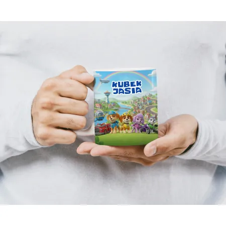 Paw Friends / Psia Misja – Zestaw Prezentowy Kubek + Poduszka z Imieniem Twojego Pupila!