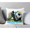 Zestaw dla Piłkarza Kubek + Poduszka z grafiką piłkarską DLA KIBICA FANA