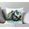 Zestaw dla Piłkarza Kubek + Poduszka z grafiką piłkarską DLA KIBICA FANA