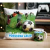 Zestaw dla Piłkarza Kubek + Poduszka z grafiką piłkarską DLA KIBICA FANA