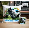 Zestaw dla Piłkarza Kubek + Poduszka z grafiką piłkarską DLA KIBICA FANA
