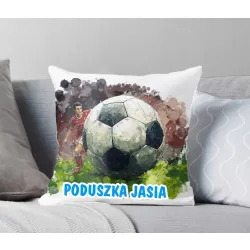 Poduszka dla Piłkarza z grafiką piłkarską DLA KIBICA FANA