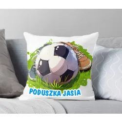 Poduszka dla Piłkarza z grafiką piłkarską DLA KIBICA FANA