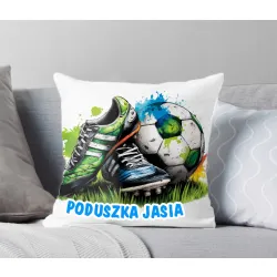 Poduszka dla Piłkarza z grafiką piłkarską DLA KIBICA FANA